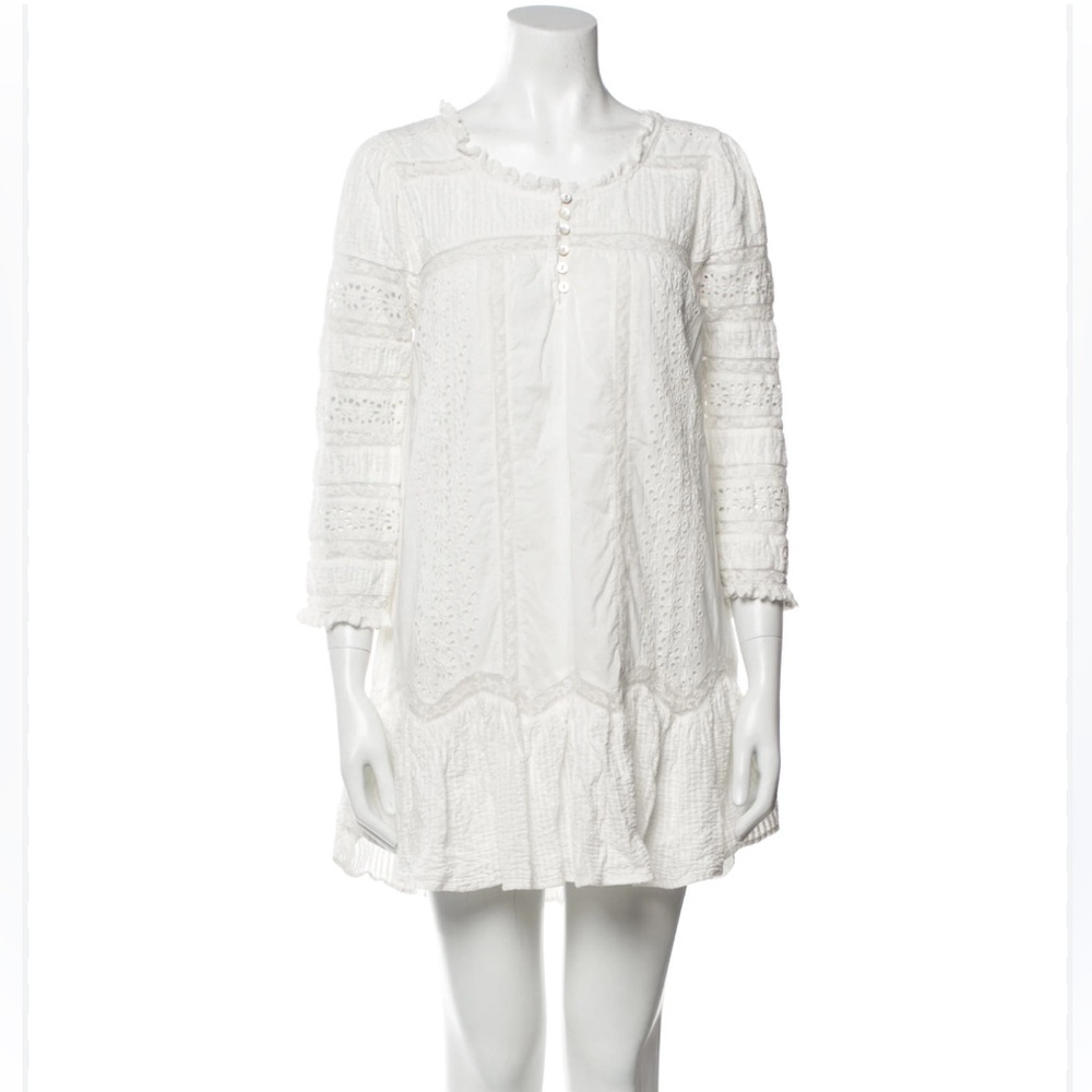 LoveShackFancy Toledo White Dress sz S